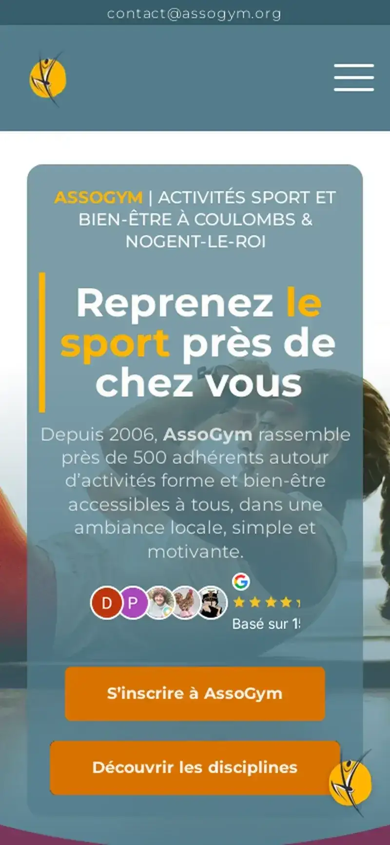 Aperçu du site Assogym