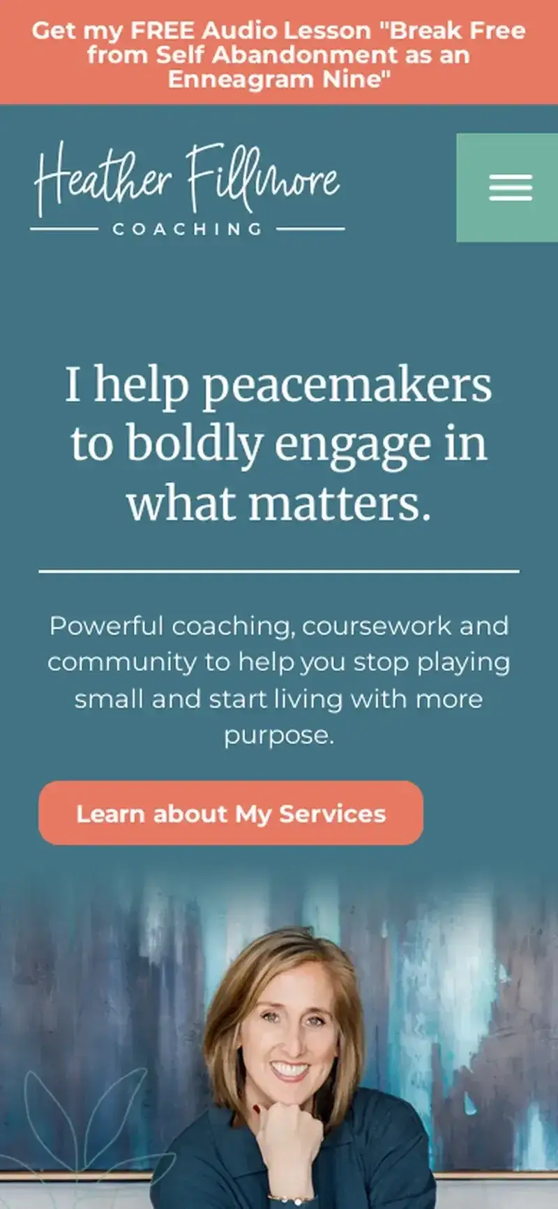 Aperçu du site Heather Fillmore Coaching